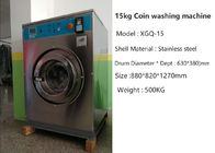 Fully Automatic Coin Operated Washing Machine 12kg Stainless Steel 304 Material