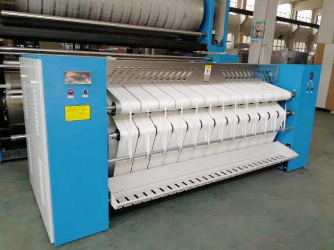 800 mm gas heated laundry flat work iron bed sheets ironing machine