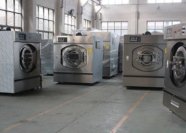 Automatic Commercial Laundromat Equipment , Stainless Steel Washer Dryer